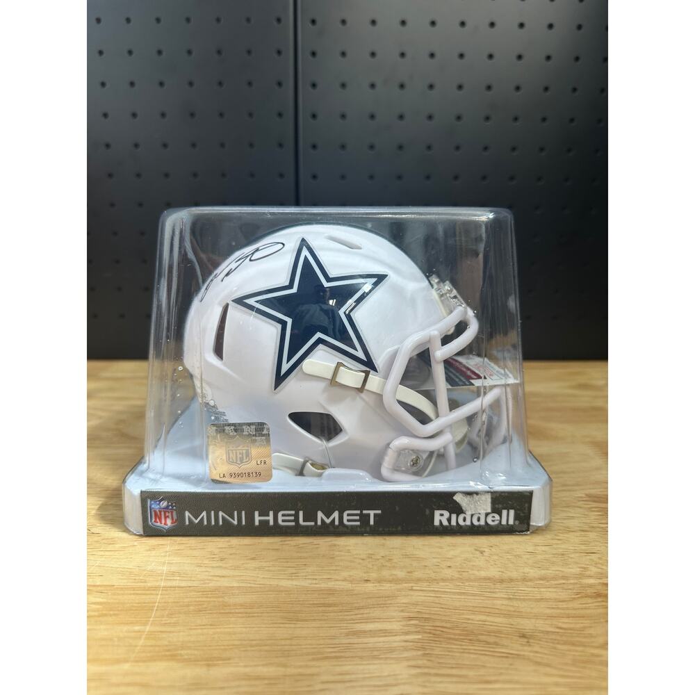 Dorance Armstrong Autographed Mini Helmet JSA COA